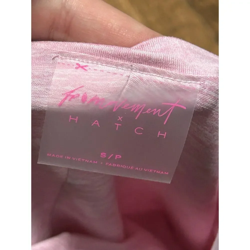 FP‎ Movement x Hatch Women's Rose Pink Right On Run Layer Long Sleeve Top Size S